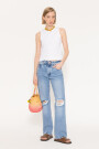 JEANS STRAIGHT CLASSIC BROKEN Celeste