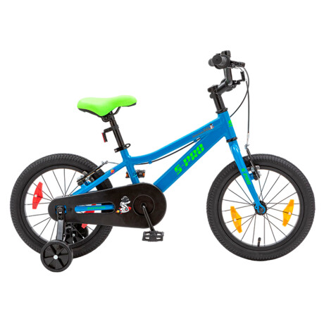 Bicicleta S-PRO Rocket Rodado 16 con Rueditas TURQUESA