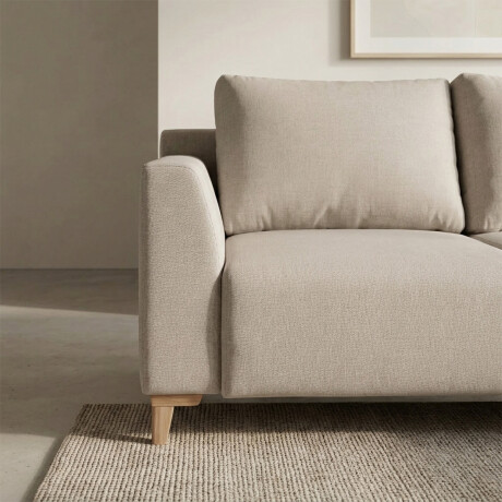 Rinconera Gino - Tela Microfibra - Chaise derecho TC 1010 (Beige)