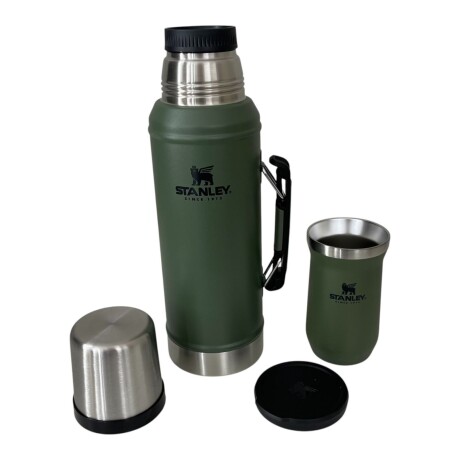 Combo Stanley Termo Classic 940ml + Mate con Tapa 200 ml Verde