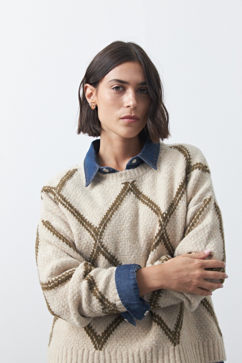 SWEATER LITAS Beige Melange