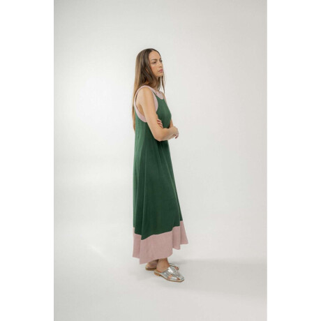 Vestido Açai long Menta Y Rosa