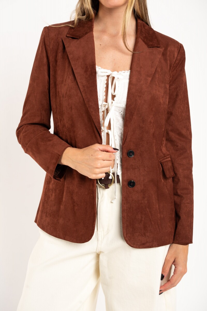 Blazer Gamuza - Cafe 