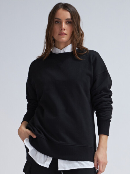 Sudadera deportiva oversize Negro