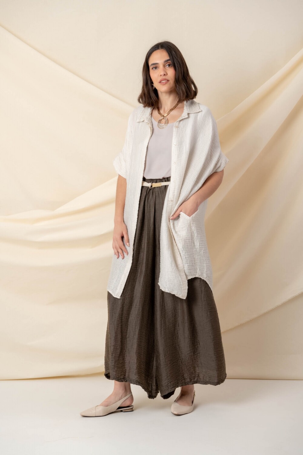 CAMISA AITNE Marfil