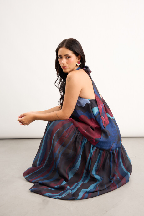 Vestido Halo Azul