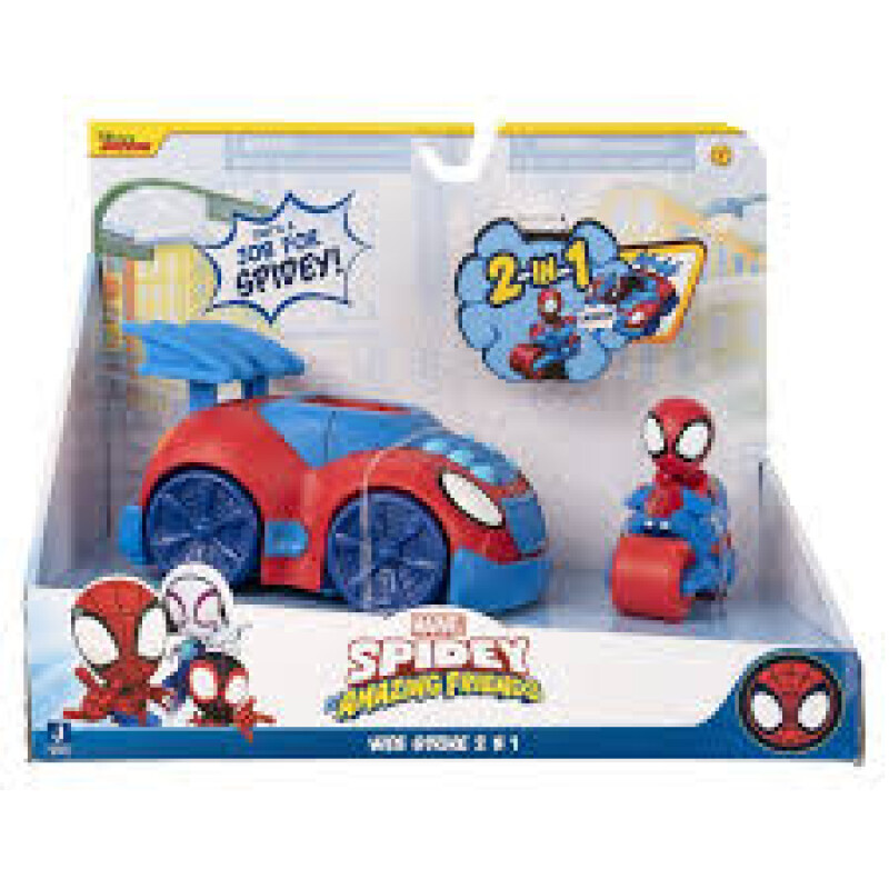 SPIDEY & SUS AMIGOS – VEHÍCULO LANZATELARAÑAS 2 EN 1 SPIDEY & SUS AMIGOS – VEHÍCULO LANZATELARAÑAS 2 EN 1
