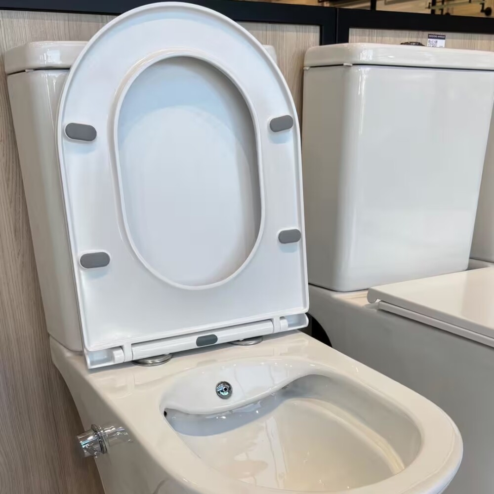 Inodoro largo con mochila y bidet Mirage Blanco Inodoro Largo Con Mochila Y Bidet Mirage Blanco