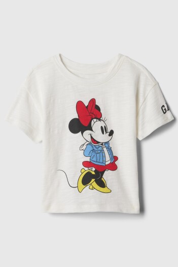 Remera Gráfico Disney Toddler Niña New Off White