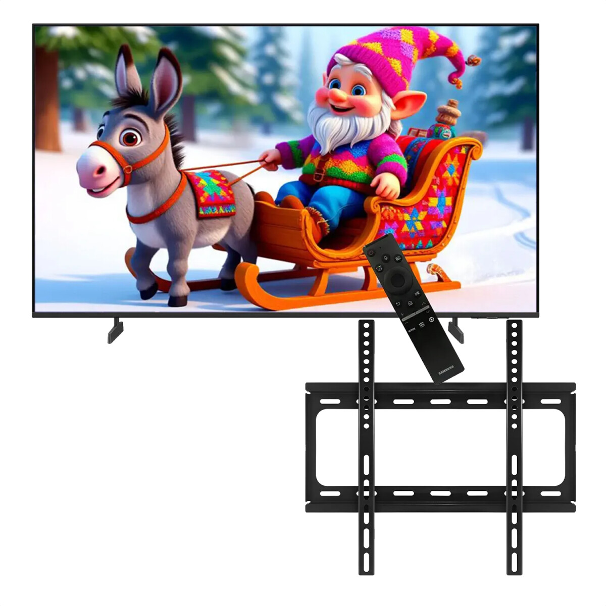 Smart Tv Samsung 50" U8000f 4k Uhd + Soporte - PK TV SAMSUNG 50 U8000 + SOPORTE LTV-55 