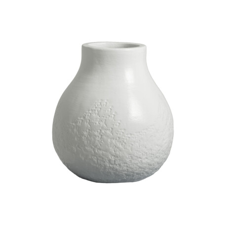 JARRÓN DECORATIVO 24CM BLANCO CERÁMICA WHITE VAS