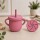 Vaso 2 en 1 - Sorbito y Porta Cereales Rosado