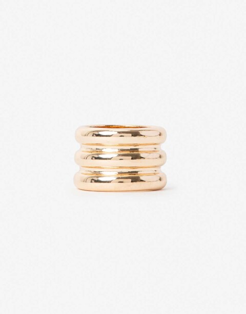 Anillos Medianos y Grandes Metal Anillo De Metal - Dorado