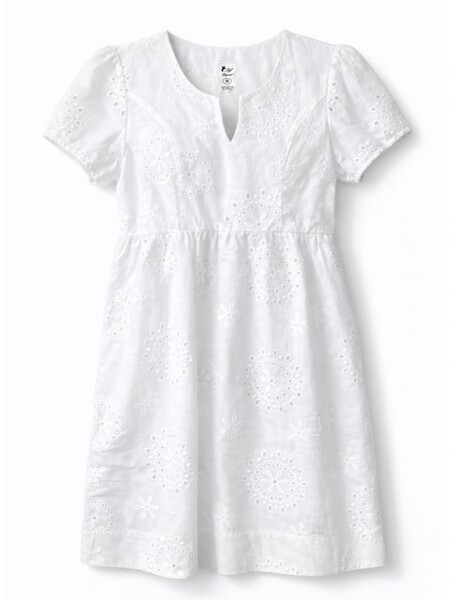 Vestidos broderie Blanco