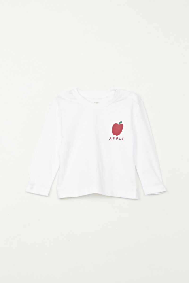 Remera estampa - Fruta Blanco 