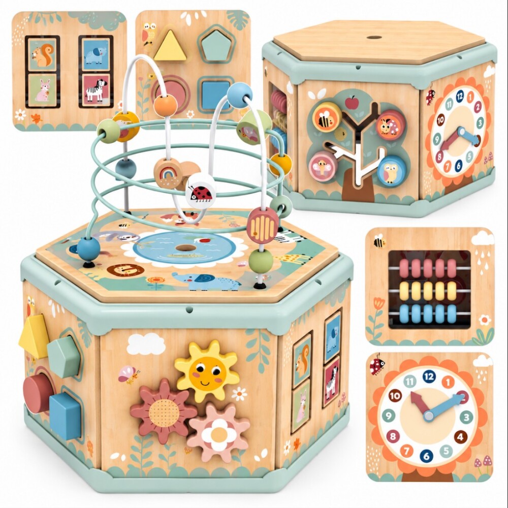 Cubo de actividades 7 en 1 tooky toys Cubo de actividades 7 en 1 tooky toys