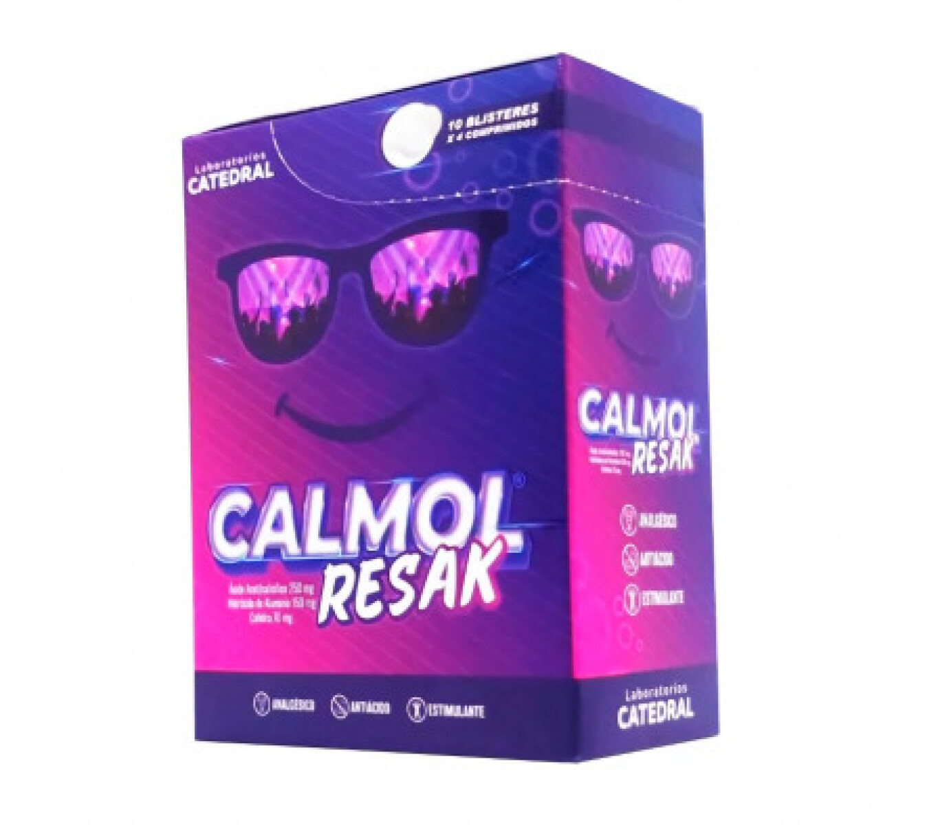CALMOL RESAK CJ X 10 TIRAS 