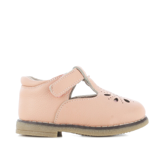 Zapatos de Niña MINI Miss Carol BERET con velcro y calado Rosado