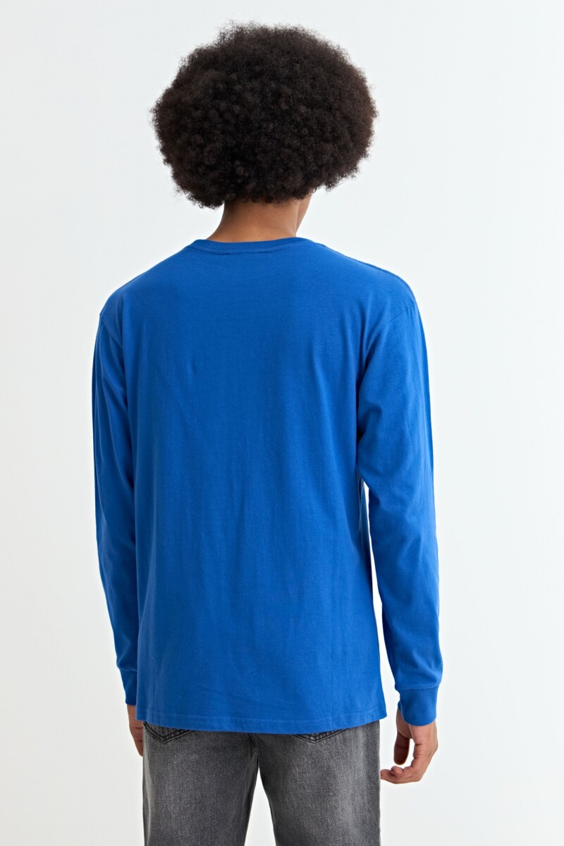 Remera cuello redondo AZUL