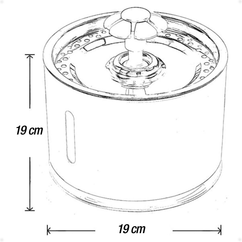Fuente Bebedero AutomÃ¡tico Para Perros Y Gatos 2.4 L Fuente Bebedero AutomÃ¡tico Para Perros Y Gatos 2.4 L