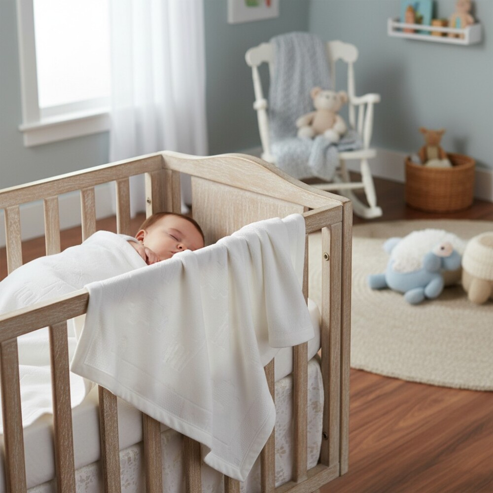 Mantas fleece ASH & Olive blanco