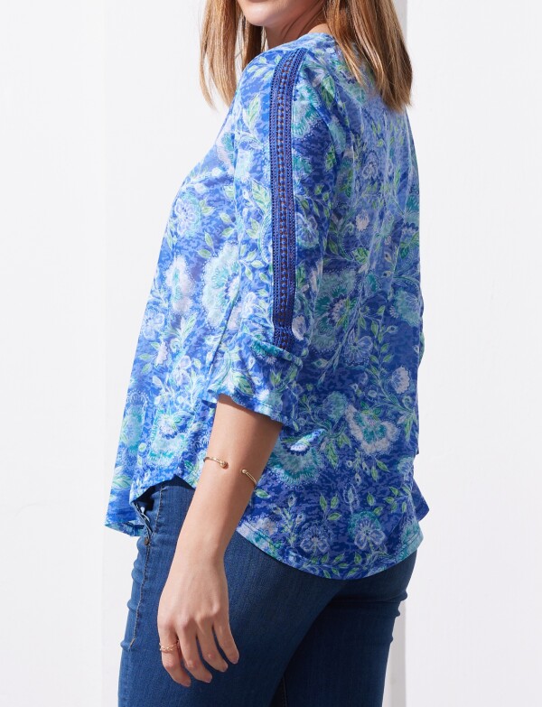 Blusa Printed MULTI/CELESTE