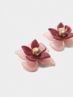Pendientes De Flor De Resina multicolor