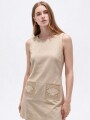 Vestido Noral Beige Claro