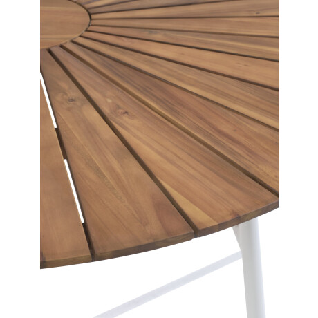 Mesa De Jardin Bastrup Ø120 Mad Dura/Blanco