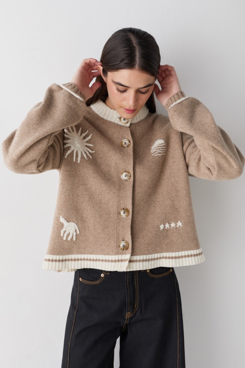 PRE VENTA CARDIGAN TERRO UY Beige
