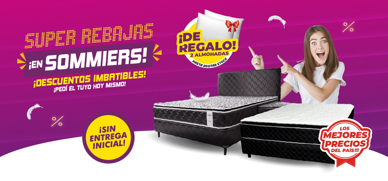 ¡Super rebajas en sommier!