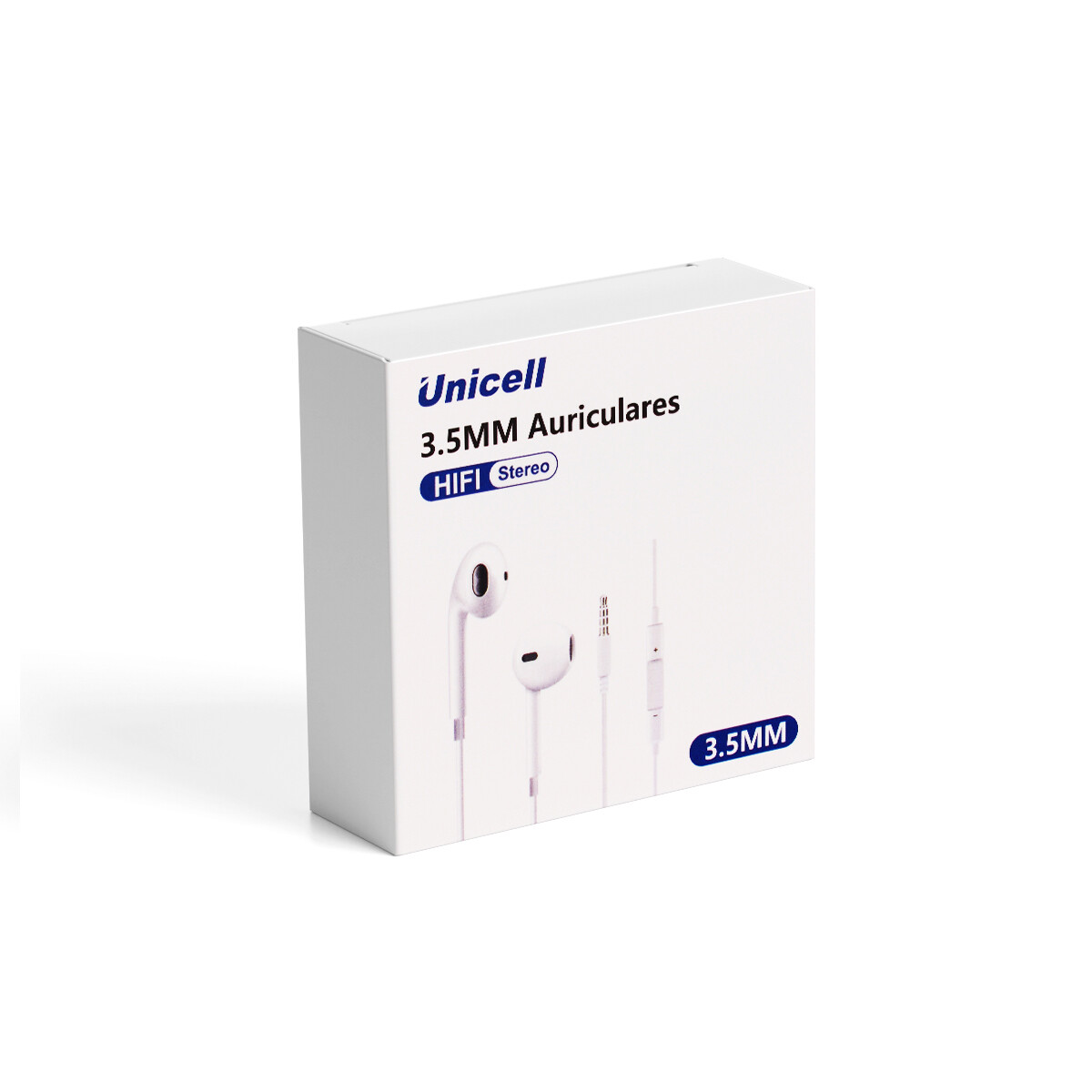Auriculares Unicell 3.5mm color blanco 