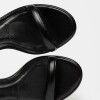 Sandalia Alta Kai En Cuero Liso Negro