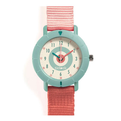 Reloj Infantil Deportivo Rosa Pastel Ticlock Djeco Reloj Infantil Deportivo Rosa Pastel Ticlock Djeco