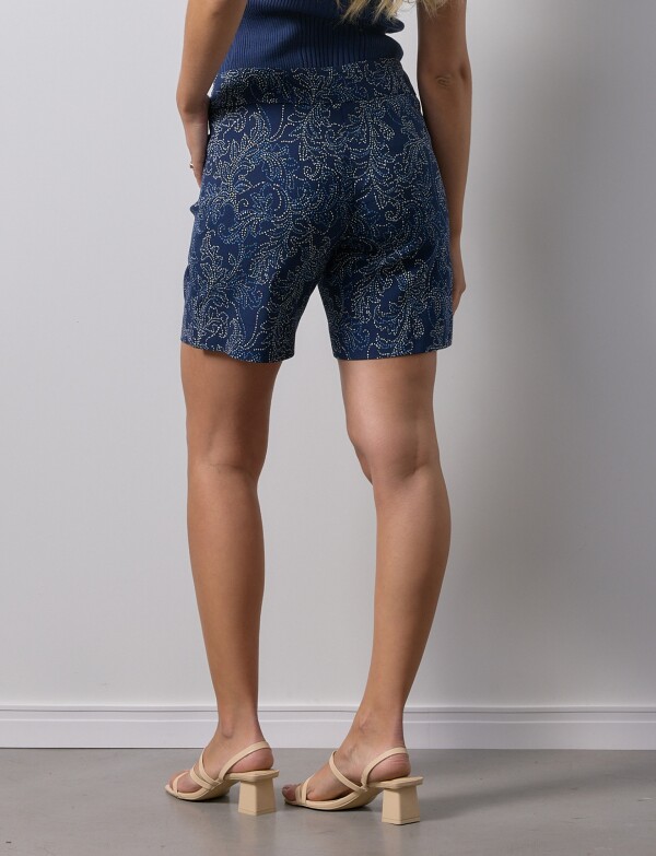 Short Pull On Rinted AZUL/MULTI