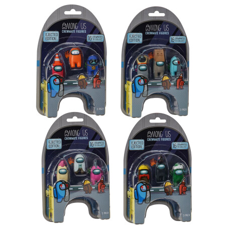 Figuras Muñecos Among Us + Accesorios x3 Original 3