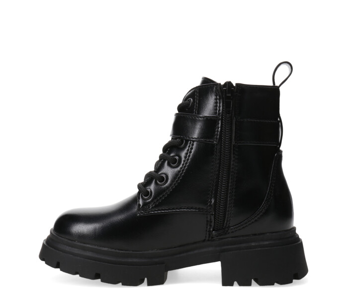 Bota KASTRE acordonada y con cierre Black
