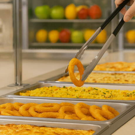 Pinza Buffet de Acero Inoxidable Mango Negro 30 cm Concasse Pinza Buffet de Acero Inoxidable Mango Negro 30 cm Concasse