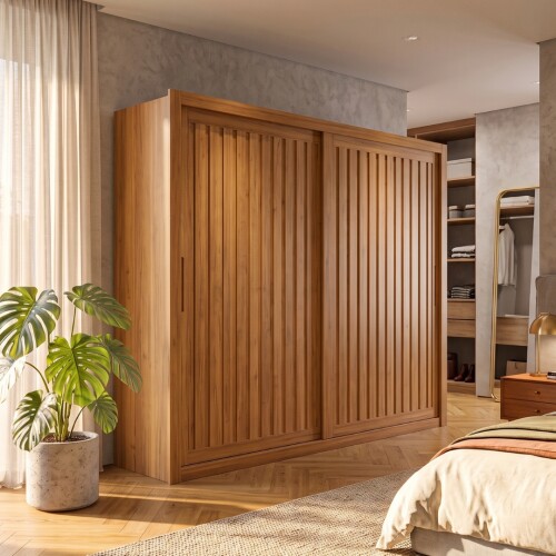 Ropero Coliseu 2 Puertas 6 Cajones Cinamomo