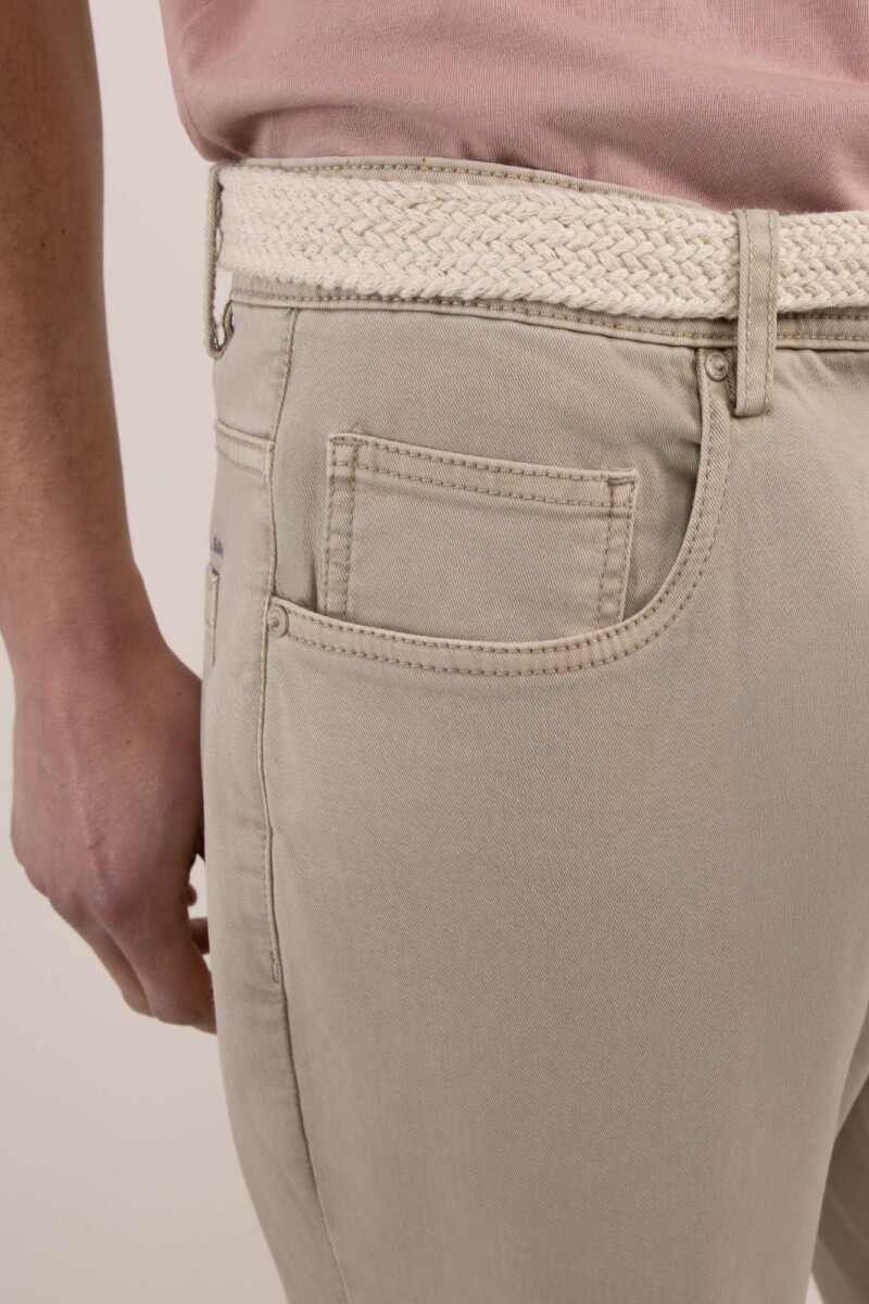 Pantalón 5 Bolsillos Beige