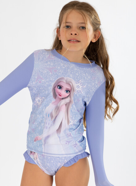 Conjunto playa frozen 4-8a Lila