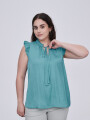 Blusa Daneb Verde Azulado