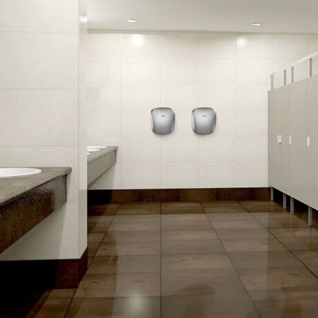 Secador de Manos Inox 1400W con Luz LED GRIS