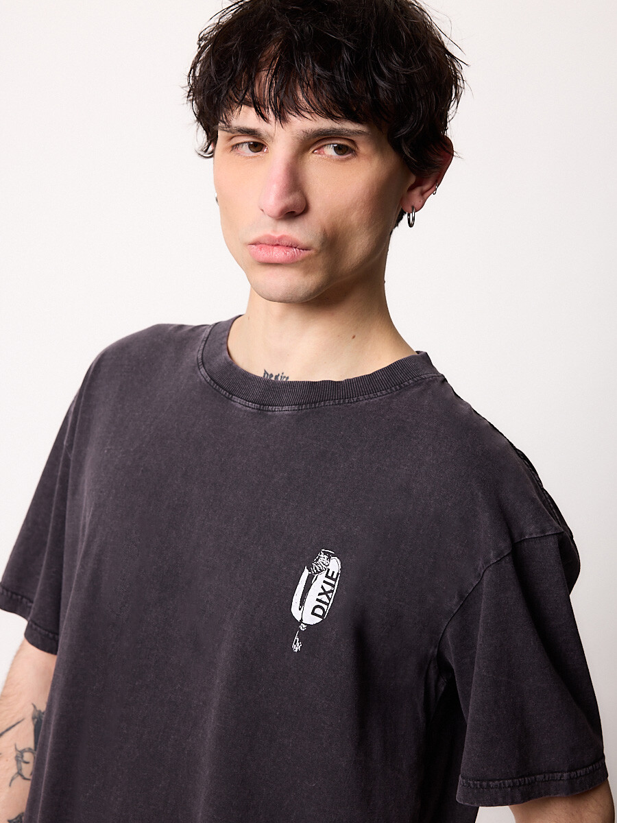 T-SHIRT M/C PALITO DIXIE Negro