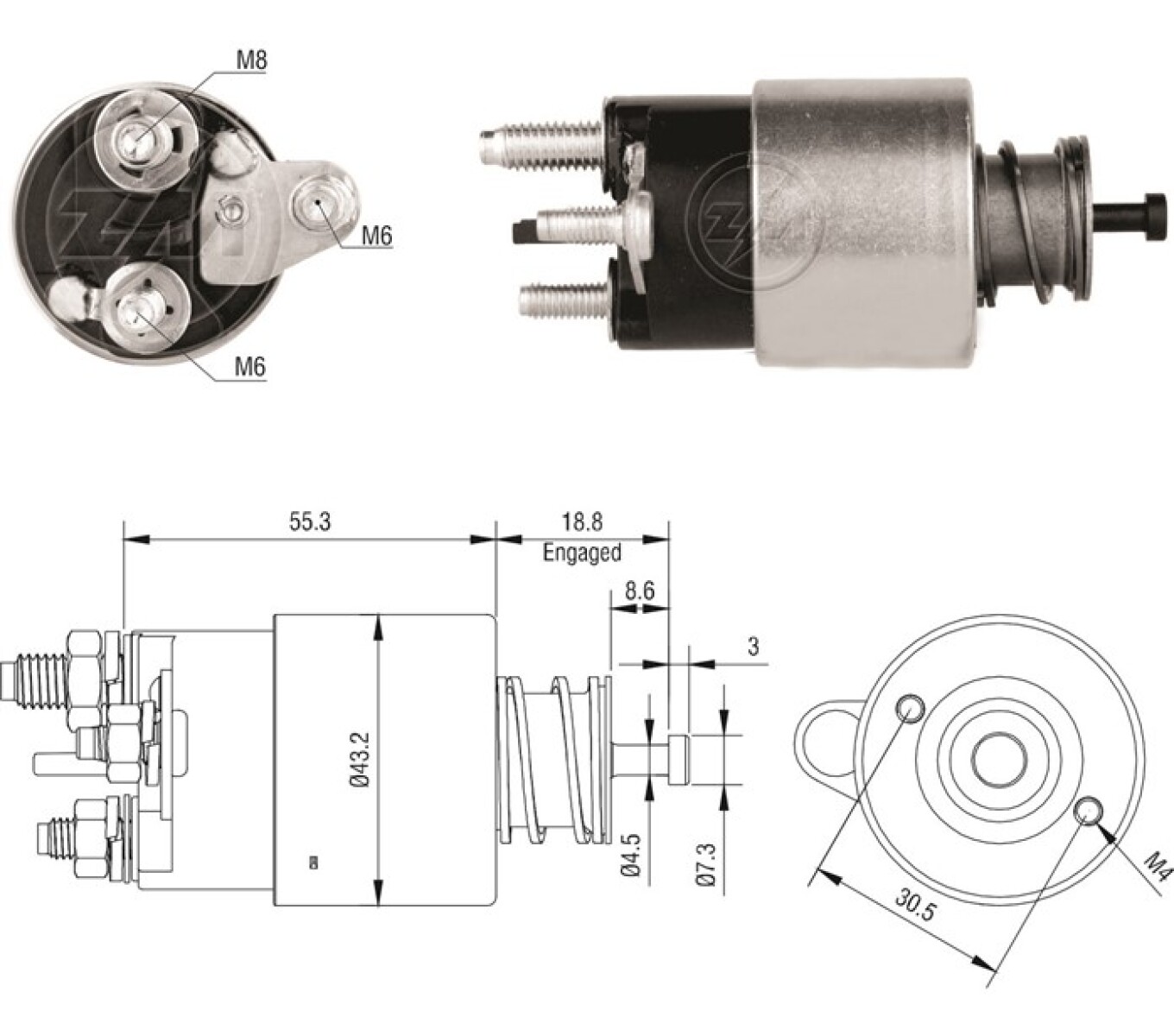 AUTOMATICO DE ARRANQUE MERCEDES BENZ VITO SIST.BOSCH 12V ZM 