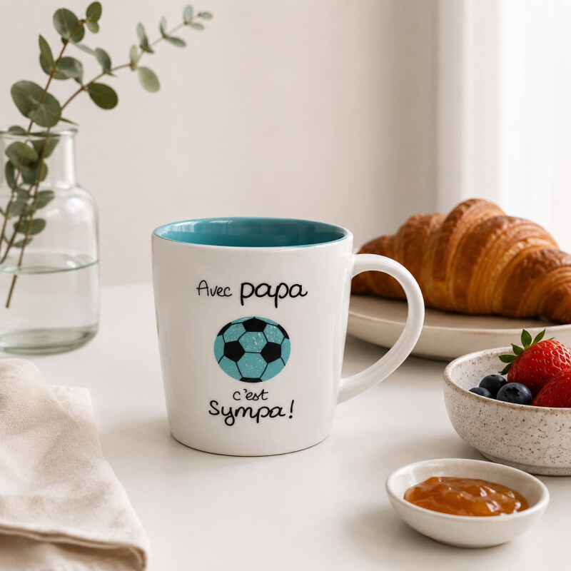 Taza en Porcelana 300ml Pelota