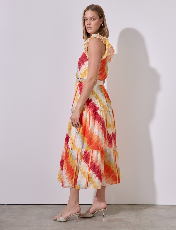 Vestido Sunset MULTI/ANARANJADO