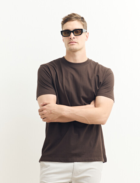 520306 T-SHIRT HARRY Chocolate
