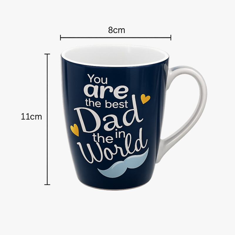 Taza de Cerámica 340ml Día del Padre Azul