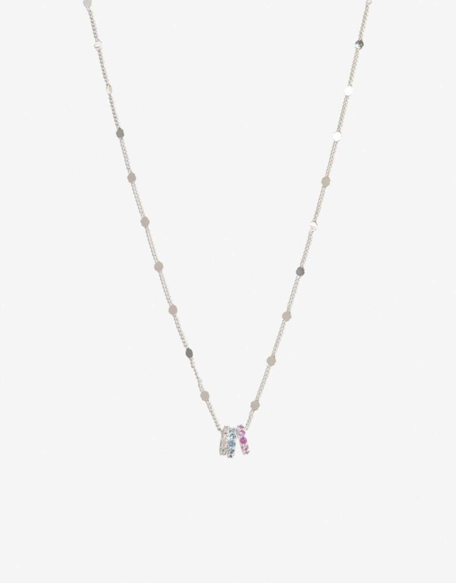 Collar Con Dije Cubic - Plateado 